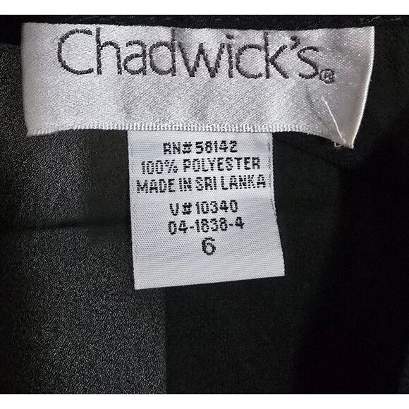 Chadwicks Black Sheer Overlay & Beaded Waist whimsigoth honeymoon - Picture 6 of 6